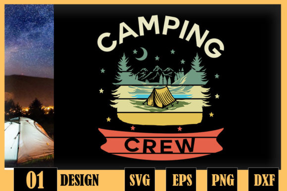 Camping Graphics for Crafts