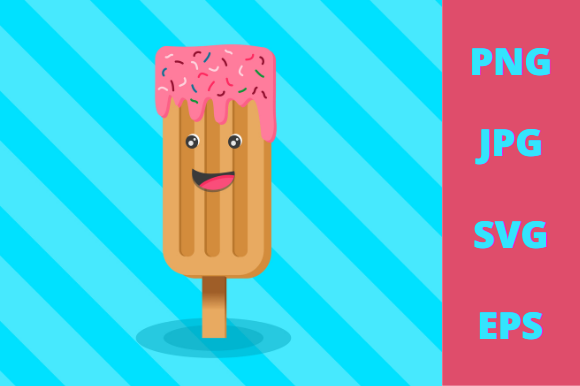 Cute Ice Cream for Summer Graphics
