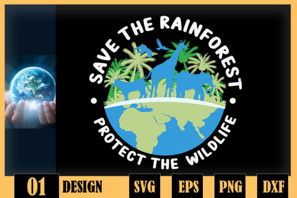 Protect the Wildlife Save the Rainforest Graphics for Crafts