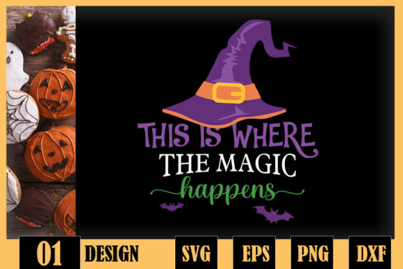 This Where the Magic Happens Halloween Graphics for Crafts