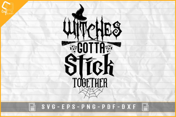 Witches Stick Graphics for Halloween Crafts
